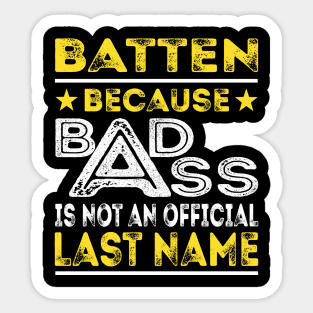 BATTEN Sticker